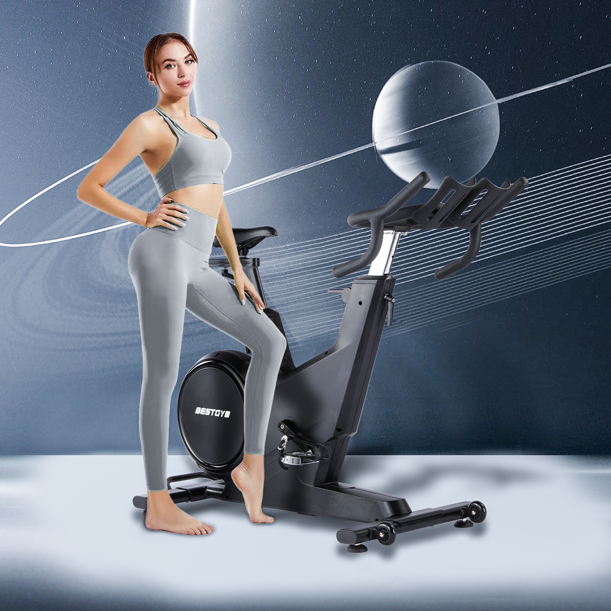 Fitness cycle for home riding spinning